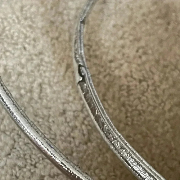 Vintage Judy Bond Silver Metallic Mini Tote Shoulder Bag | Made in USA | - Picture 8 of 11